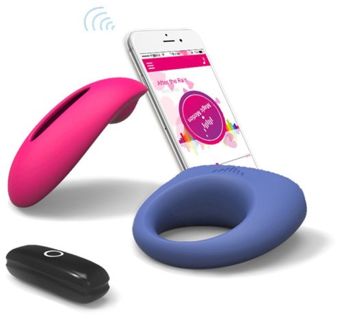 Vibrační stimulátor klitorisu Candy + erekční kroužek Dante – ovládaný mobilem