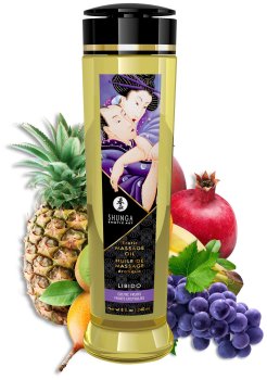 Masážní olej Shunga LIBIDO Exotic Fruits – Erotické masážní oleje a emulze