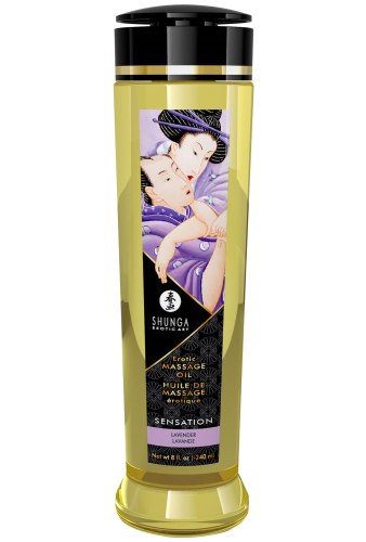 Masážní olej Shunga SENSATION Lavender