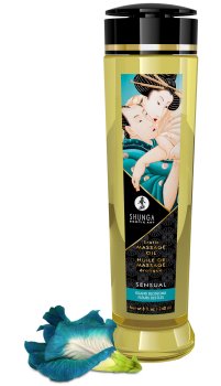 Masážní olej Shunga SENSUAL Island Blossoms – Erotické masážní oleje a emulze