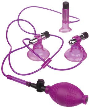 Vibrační vakuová pumpa na bradavky a klitoris Vibrating Triple Suckers – Vakuové pumpy pro ženy