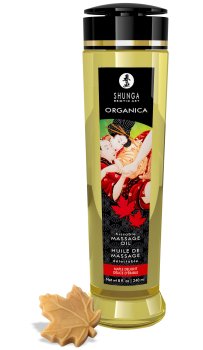Slíbatelný masážní olej Shunga ORGANICA Maple Delight – Erotické masážní oleje a emulze
