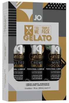 Testovací sada lubrikačních gelů System JO - Tri Me Triple Pack GELATO – Kosmetické sady
