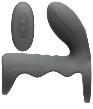 Otevřený vibrační návlek na penis s dálkovým ovladačem OptiMALE – Otevřené návleky na penis
