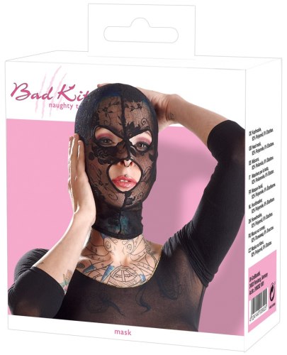 Krajková maska na hlavu Bad Kitty