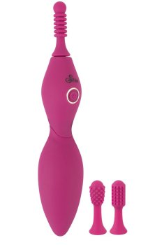 Vibrační stimulátor + 3 nástavce Sweet Smile Spot Vibrator – Vibrátory na klitoris
