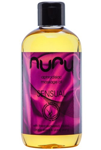 Afrodiziakální masážní olej Nuru Sensual