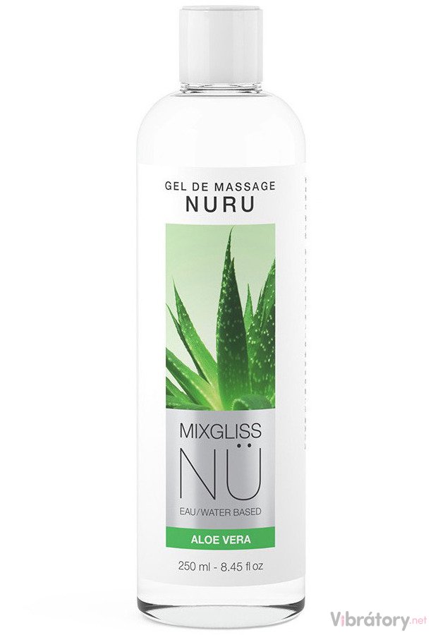 Masážní gel Mixgliss NÜ Nuru Aloe Vera, 250 ml