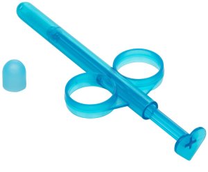 Aplikátor lubrikačního gelu Lube Tube - modrý, 2 ks – Klystýry a anální sprchy