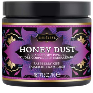 Slíbatelný tělový pudr Honey Dust Raspberry Kiss – Tělové pudry