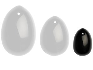Yoni vajíčko z obsidiánu Black Obsidian Egg (S), malé – Yoni vajíčka