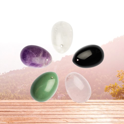 Yoni vajíčko z křišťálu Clear Quartz Egg (S), malé