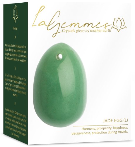 Yoni vajíčko z jadeitu Jade Egg (L), velké