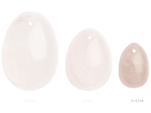 Yoni vajíčko z růženínu Rose Quartz Egg (S), malé