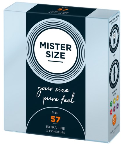 Kondomy MISTER SIZE 57 mm, 3 ks