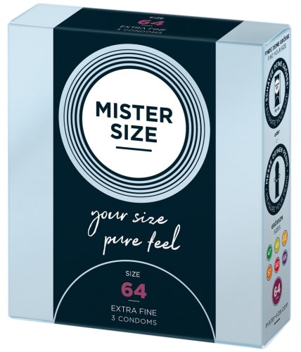 Kondomy MISTER SIZE 64 mm, 3 ks