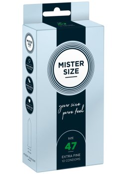 Kondomy MISTER SIZE 47 mm, 10 ks – Akční a výhodné balíčky kondomů
