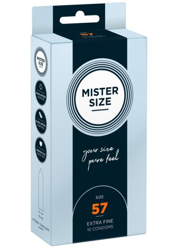 Akční a výhodné balíčky kondomů: Kondomy MISTER SIZE 57 mm, 10 ks