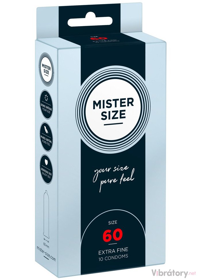 Levně Kondomy MISTER SIZE 60 mm, 10 ks
