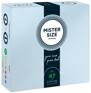 Kondomy MISTER SIZE 47 mm, 36 ks – Akční a výhodné balíčky kondomů