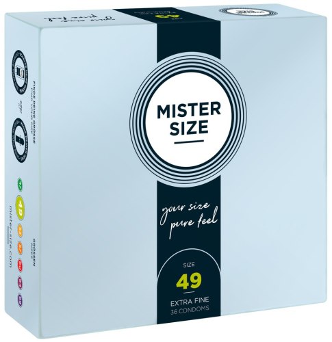 Akční a výhodné balíčky kondomů: Kondomy MISTER SIZE 49 mm, 36 ks