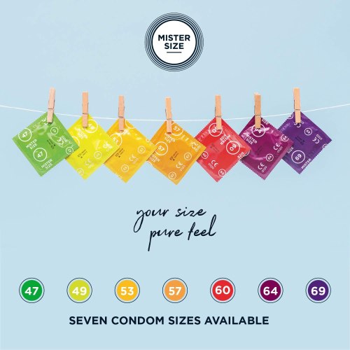 Kondomy MISTER SIZE 53 mm, 36 ks