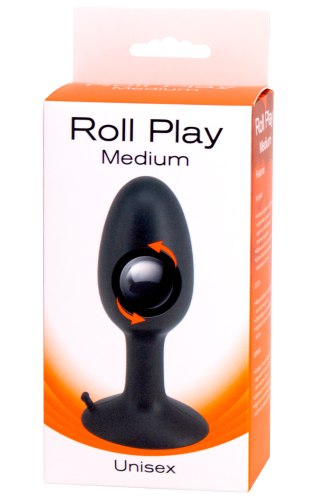 Anální kolík s vnitřní kuličkou Roll Play Medium