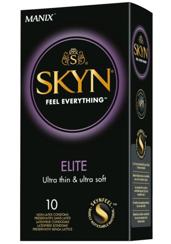 Kondomy bez latexu: Ultratenké kondomy bez latexu SKYN Elite, 10 ks