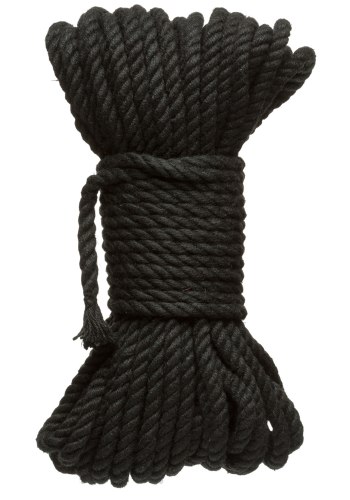 Bondage lana na vzrušující svazování: Konopné lano na bondage Hogtied Bind & Tie 50 ft, 15 m (černé)