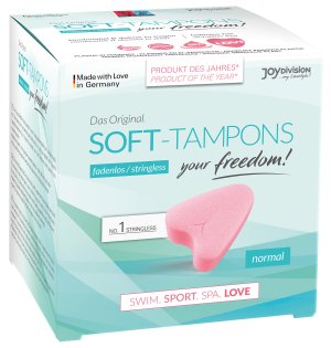 Menstruační houbičky Soft-Tampons NORMAL, 3 ks – Menstruační houbičky (tampony)