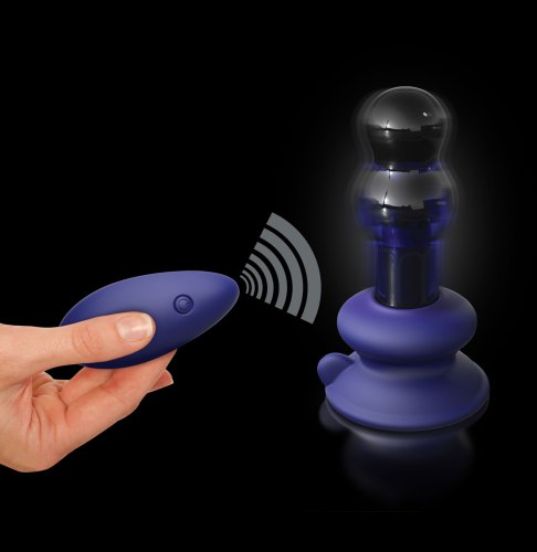 Skleněné vibrační anální kuličky s odnímatelnou přísavkou Icicles No. 83