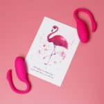 Nabíjecí vibrační bezdrátové vajíčko Flamingo – ovládané mobilem