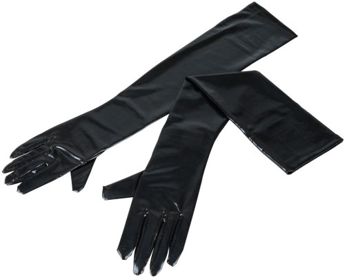Extra dlouhé lesklé rukavice
