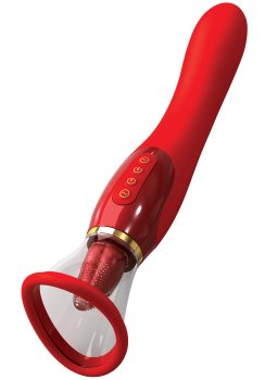 Sací stimulátor klitorisu s jazýčkem/vibrátor Fantasy For Her, 24k Gold Luxury Edition – Vibrátory na bod G
