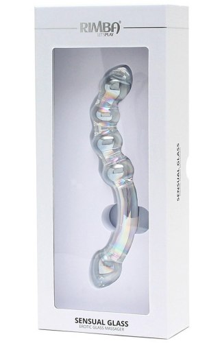 Oboustranné skleněné dildo Sensual Glass Xena