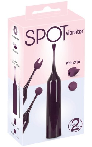 Vibrátor na klitoris + 2 stimulační nástavce SPOT