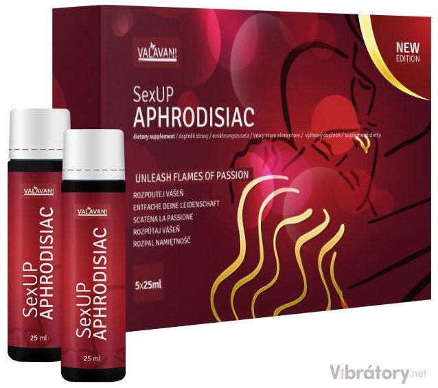 SexUP APHRODISIAC - afrodiziakum pro muže i ženy, 5 x 25 ml