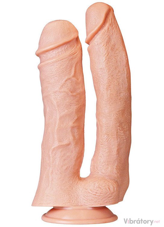 Lovetoy 12″ Realistic Mega Double Dildo, tělové dildo s přísavkou 33 x 5,6 / 6,6 cm