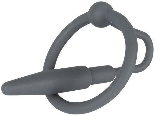 Silikonový kolík do penisu s kroužkem za žalud, 8 mm