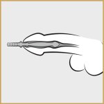 Nerezový kolík do penisu Two-Way-Plug (oboustranný), 7 – 11 mm