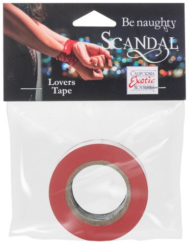 SCANDAL Tenká páska na bondage Lovers Tape, červená