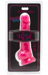 Realistické dildo s varlaty a přísavkou Happy Dicks 7.5"