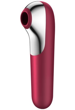 Stimulátor klitorisu/vibrátor Satisfyer Dual Love Red – Vibrátory na bod G