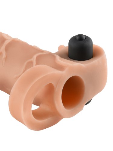 Návlek na penis - vibrační, prodlouží o 5,1 cm