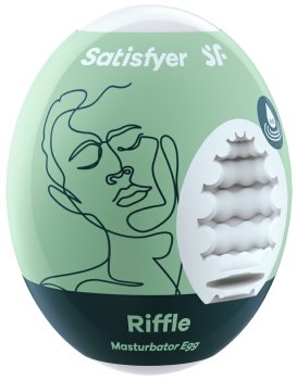 Masturbační vajíčko Satisfyer Riffle – Masturbátory bez vibrací (honítka)
