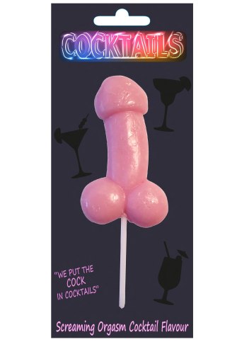 Lízátko ve tvaru penisu s příchutí koktejlu Screaming Orgasm