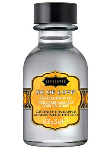 Slíbatelný tělový olej OIL OF LOVE Coconut Pineapple