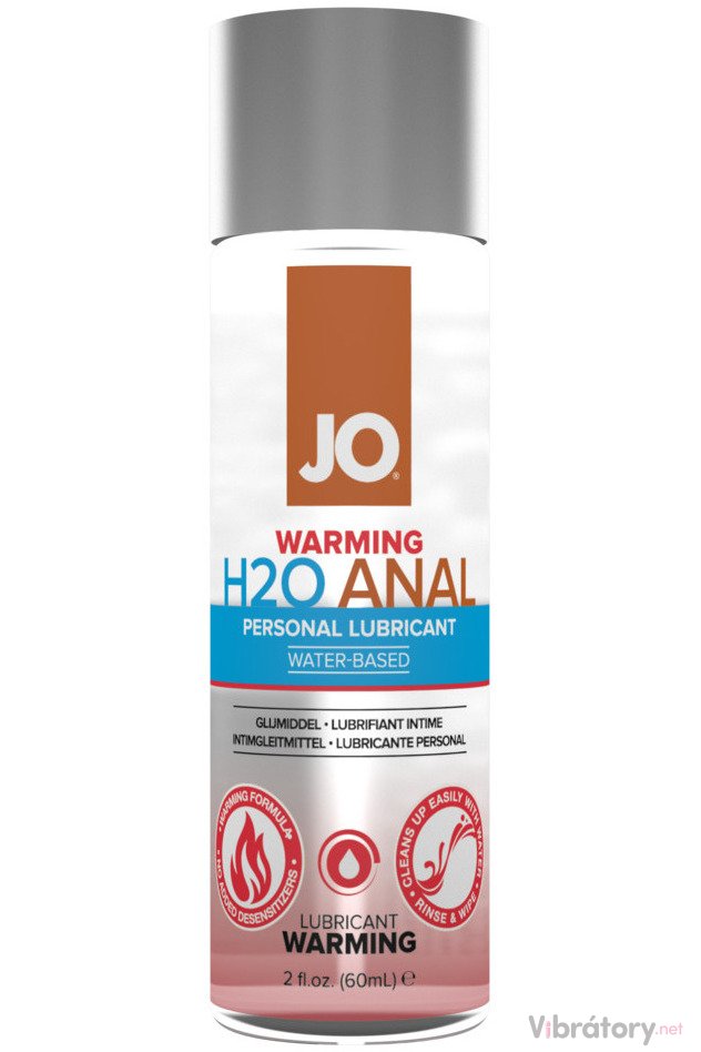 Vodní anální lubrikační gel System JO Warming H2O Anal – hřejivý, 120 ml
