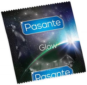 Svítící kondom Pasante Glow, 1 ks – Kondomy svítící ve tmě