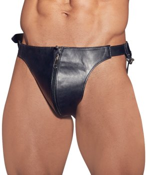 Kožené pánské jocksy s vnitřními ostny ZADO – BDSM prádlo